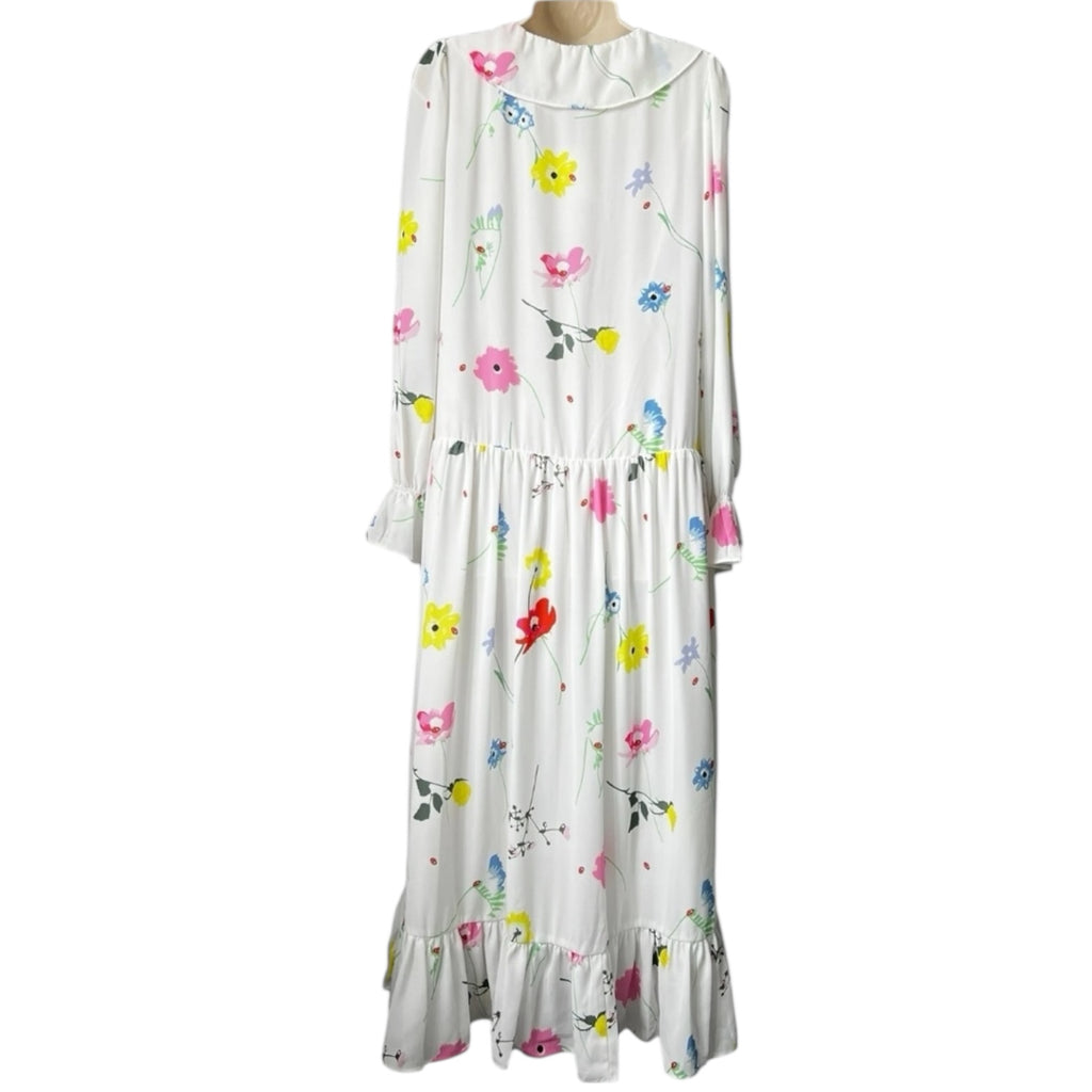 Olivia Rubin Chiffon Floral Midi Dress – UK8