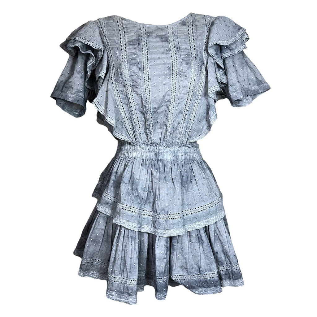 LoveShackFancy Natasha Tiered Mini Dress – M – pre-loved