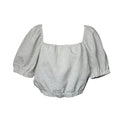 Casa Raki Organic Cotton Seersucker Crop Top – XS – pre-loved
