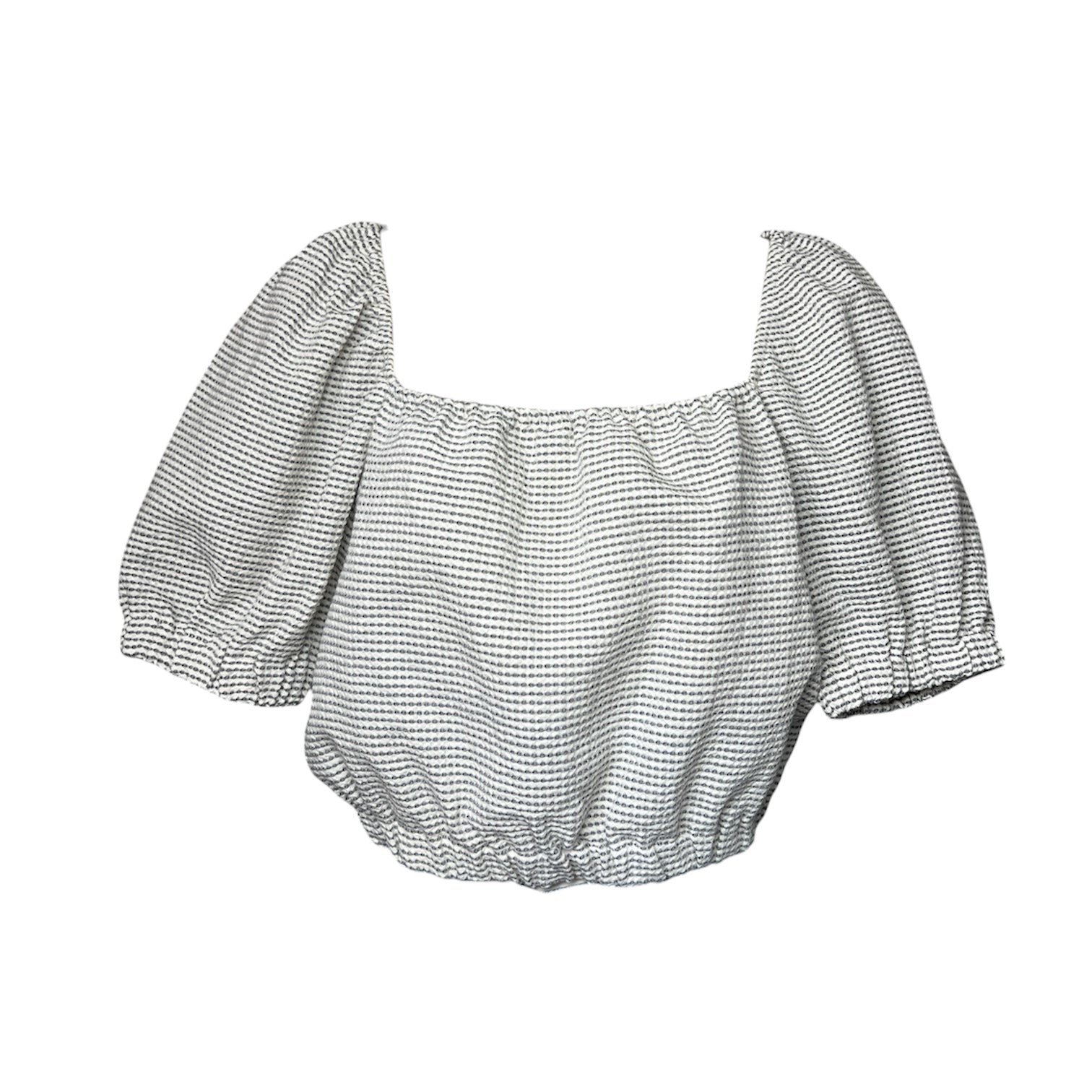 Casa Raki Organic Cotton Seersucker Crop Top – XS – pre-loved