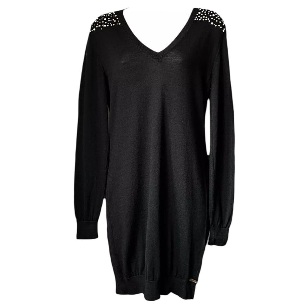 Vintage John Galliano Wool Knit Jumper Dress – Embellished, M – pre-loved