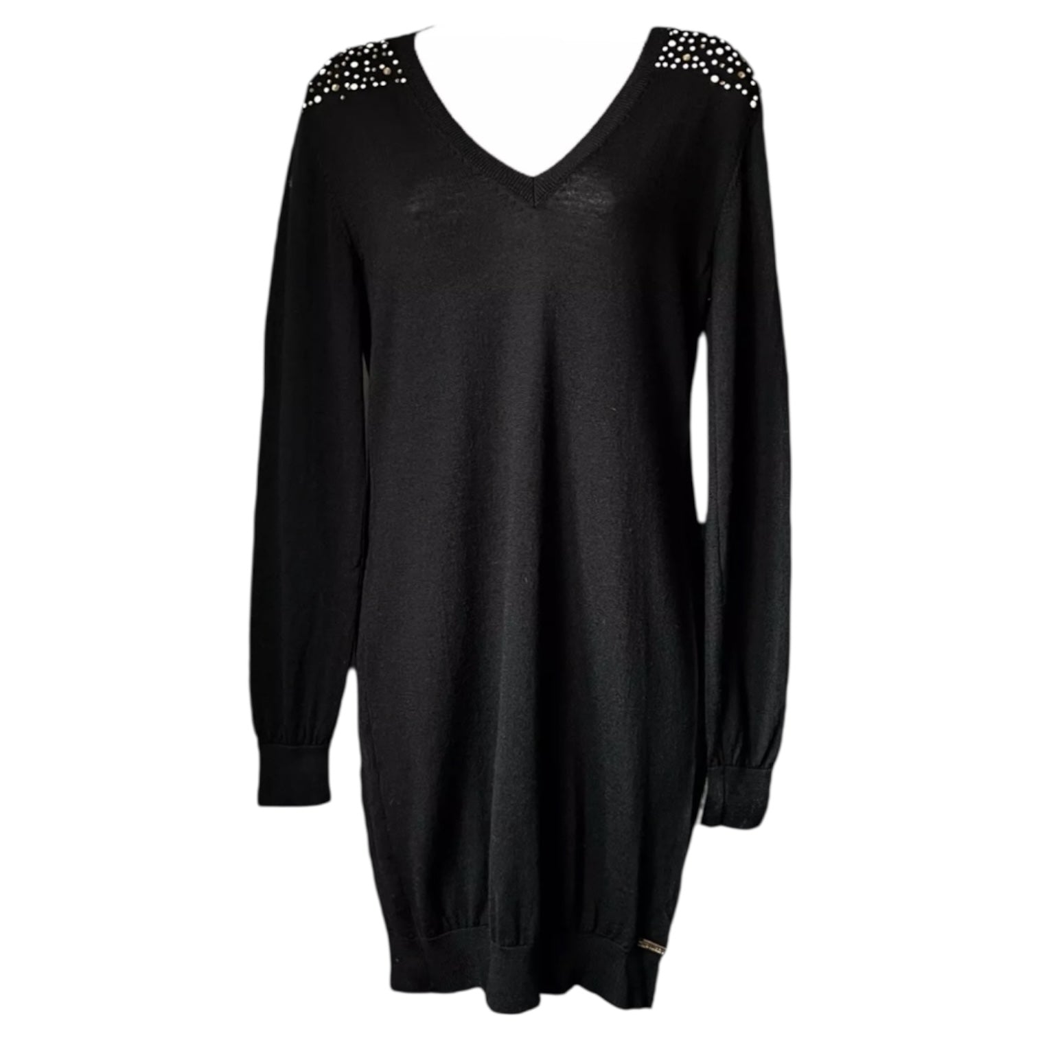 Vintage John Galliano Wool Knit Jumper Dress – Embellished, M – pre-loved