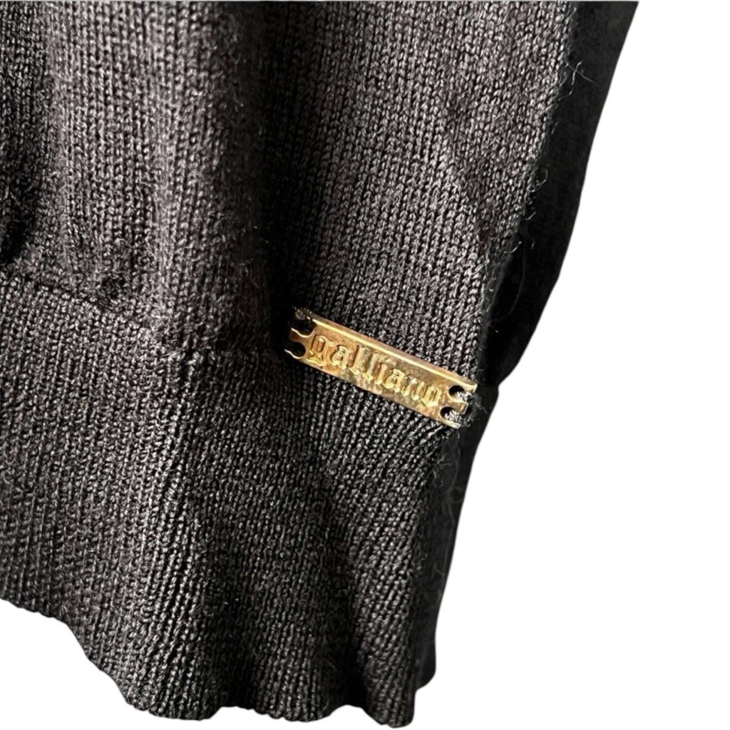 Vintage John Galliano Wool Knit Jumper Dress – Embellished, M – pre-loved
