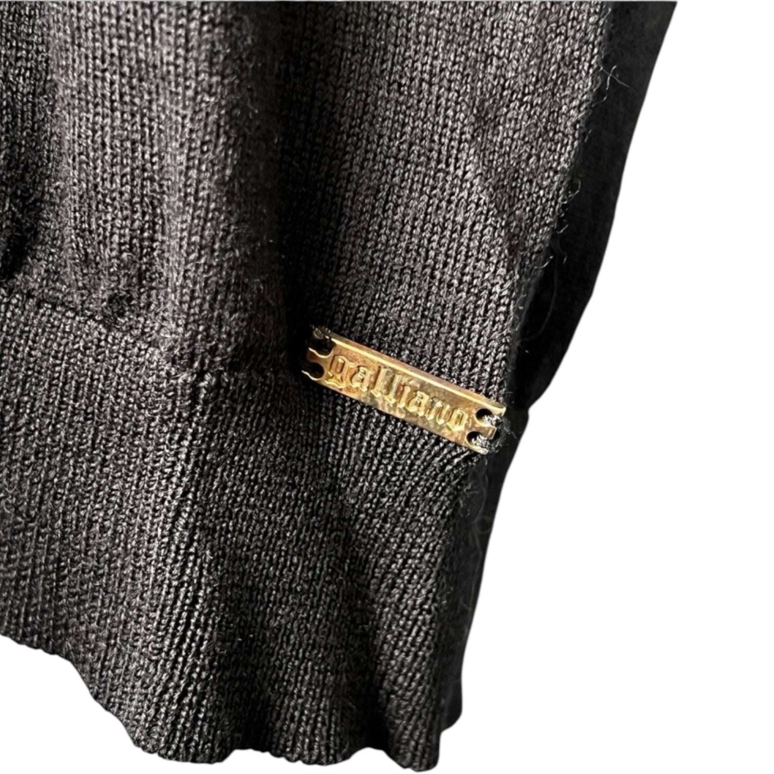 Vintage John Galliano Wool Knit Jumper Dress – Embellished, M – pre-loved