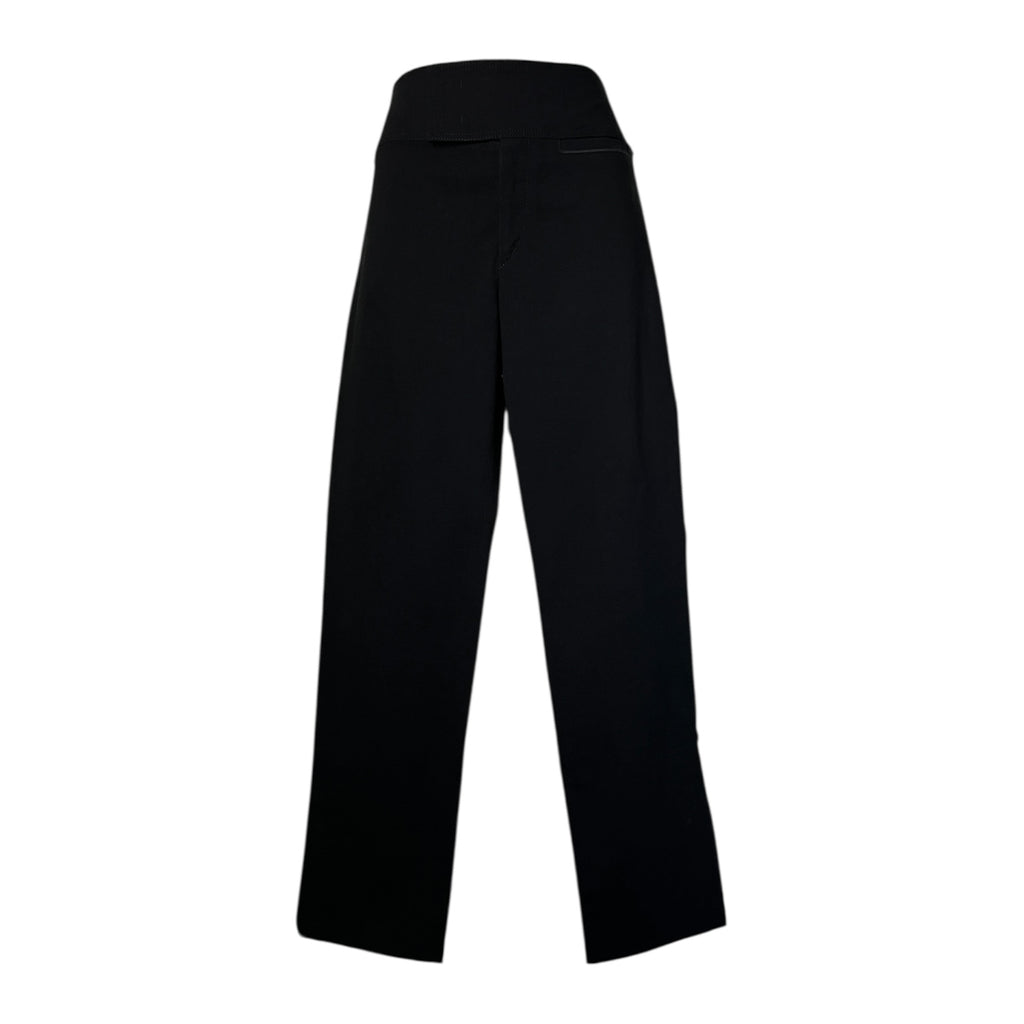 Isabel Marant Black High-Rise Cropped Cigarette Trousers – FR40 (UK12)