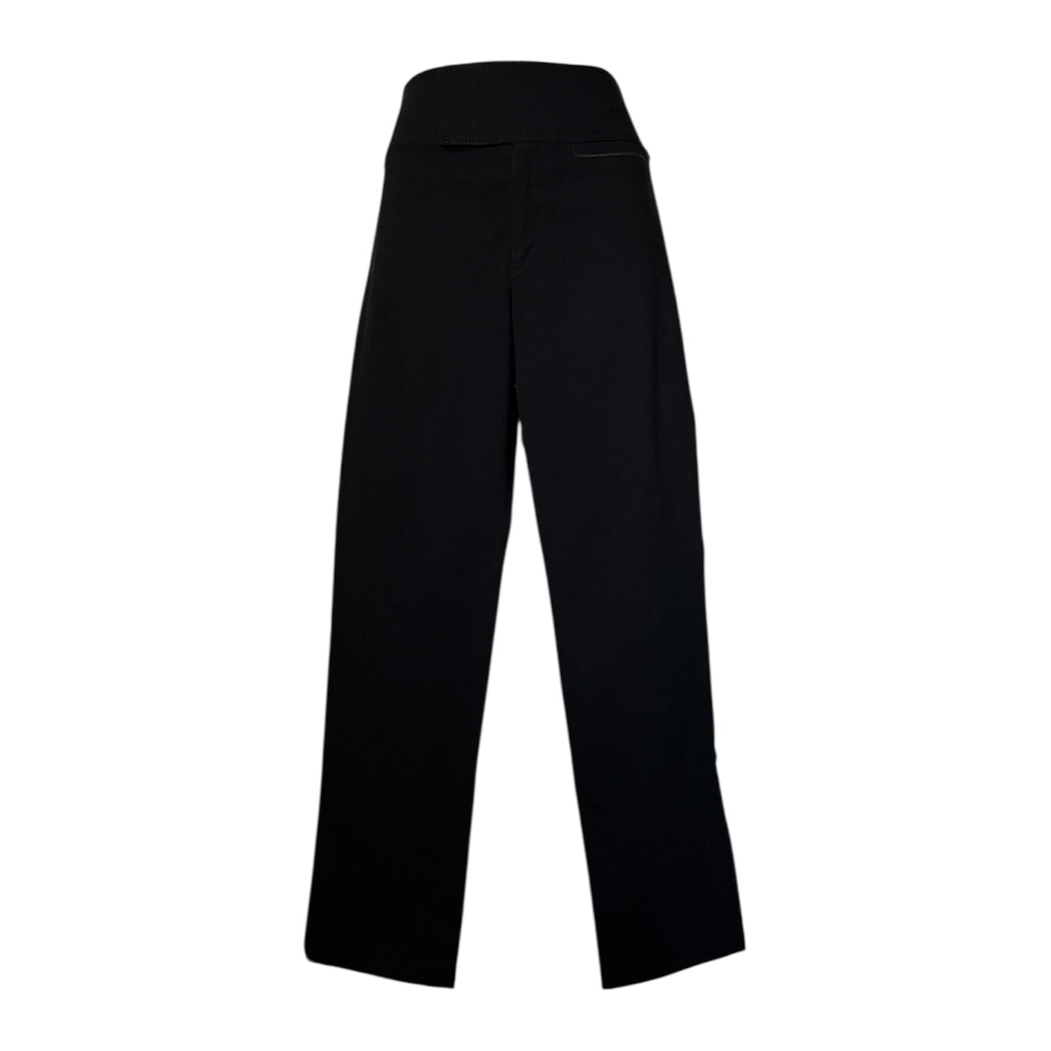 Isabel Marant Black High-Rise Cropped Cigarette Trousers – FR40 (UK12)