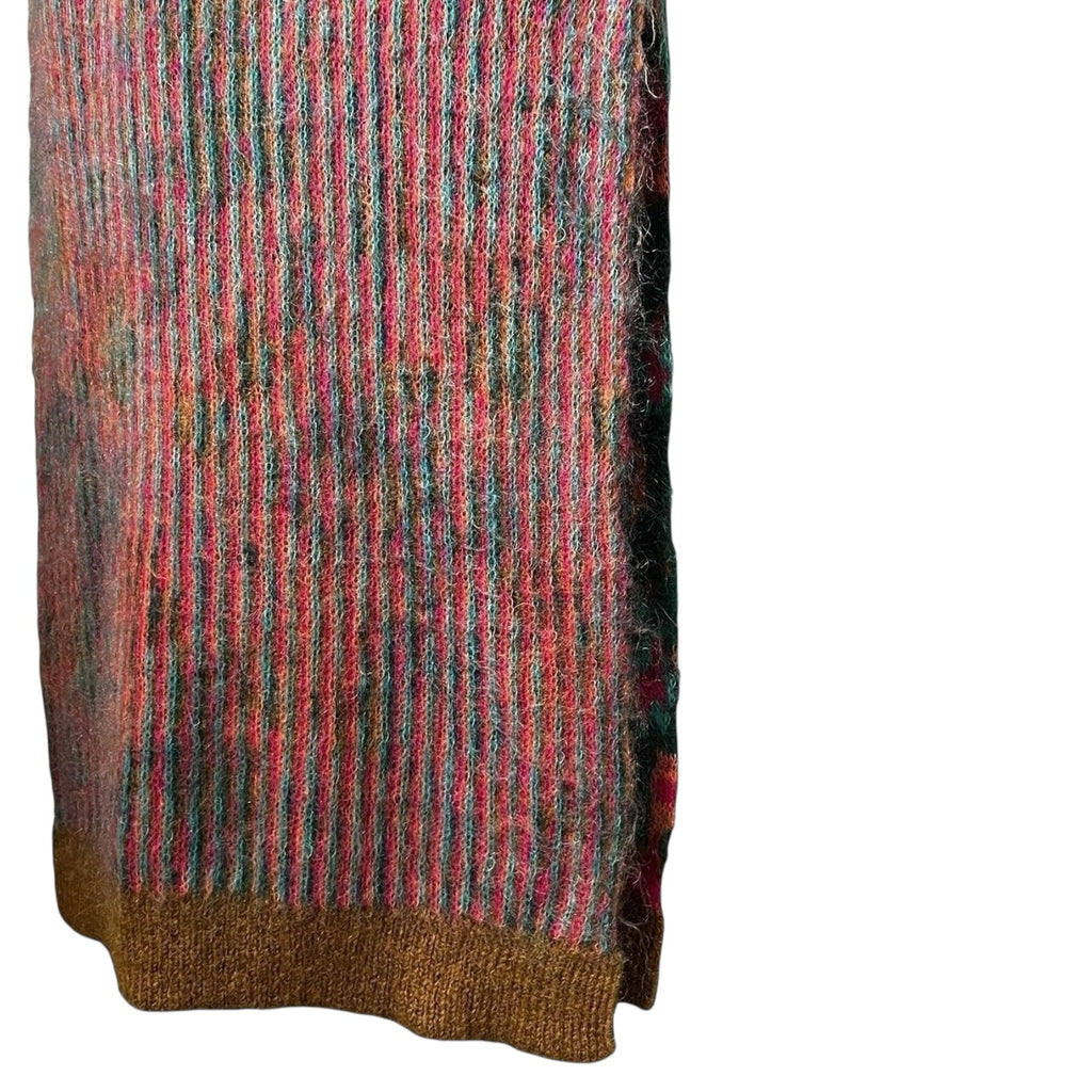 Remain Birger Wool & Kid Mohair Jacquard Knit Open Back Midi Dress – DE36 (UK10) – pre-loved