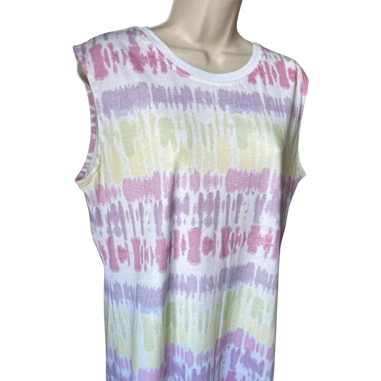 Olivia Rubin Tie-Dye Cotton Jersey Midi Dress – M – pre-loved