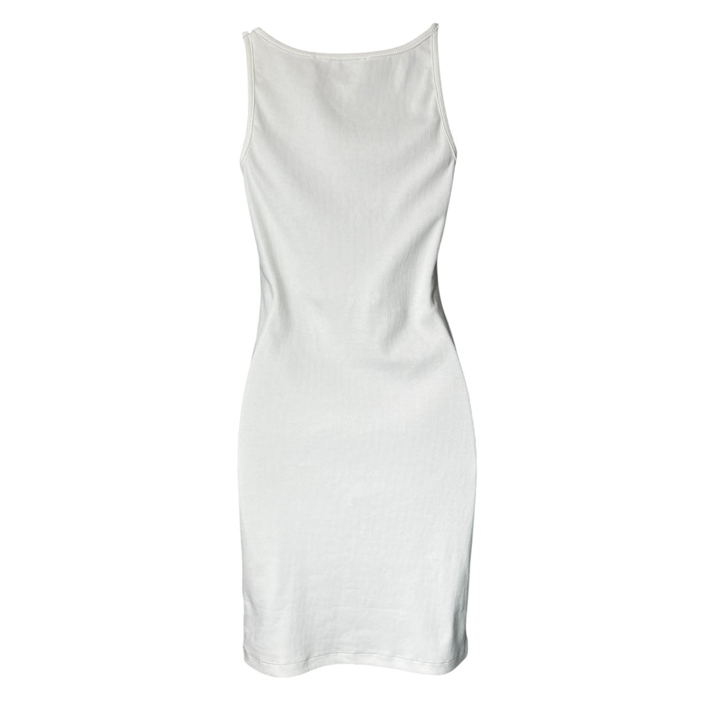 Off-White Ribbed Logo Mini Dress – IT44 (UK12) – pre-loved