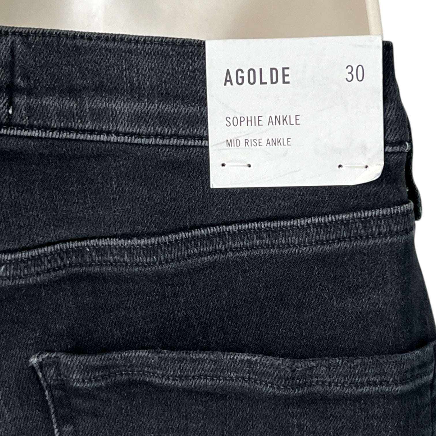 Agolde Sophie Ankle Mid Rise Jeans – Dark Room, 30