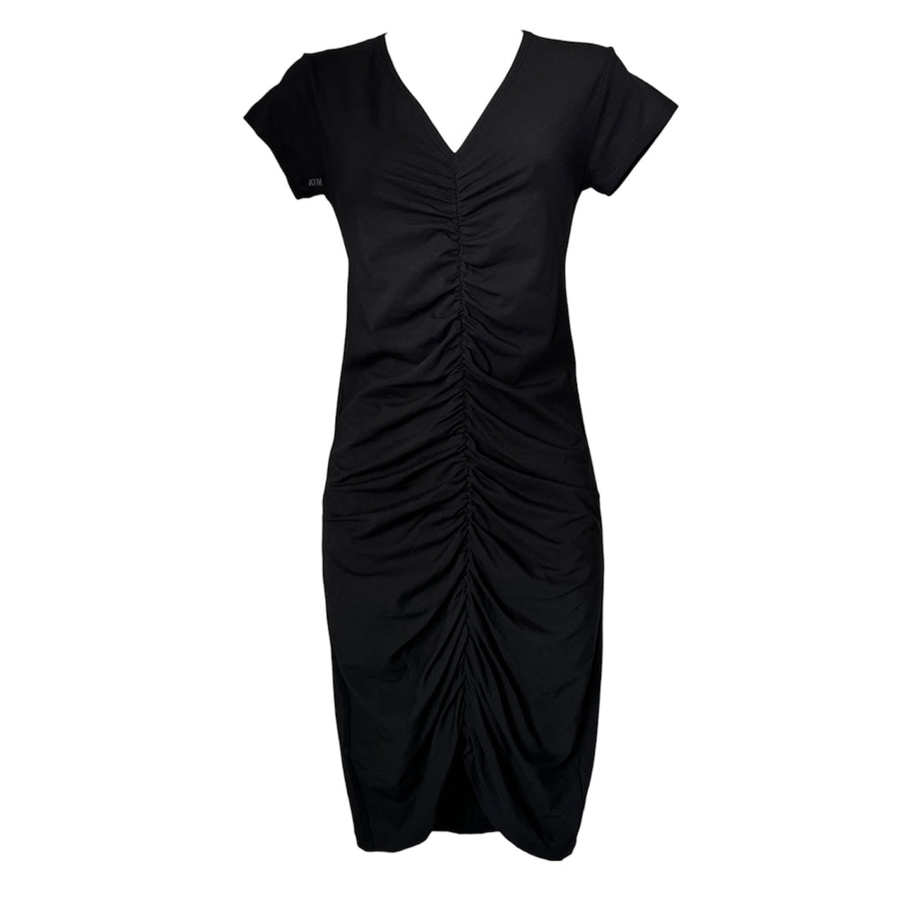 ATM Anthony Thomas Melillo Ruched Pima Cotton Mini Dress - XS