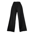DL1961 Black High Rise Wide Leg Hepburn Crop Jeans – W25
