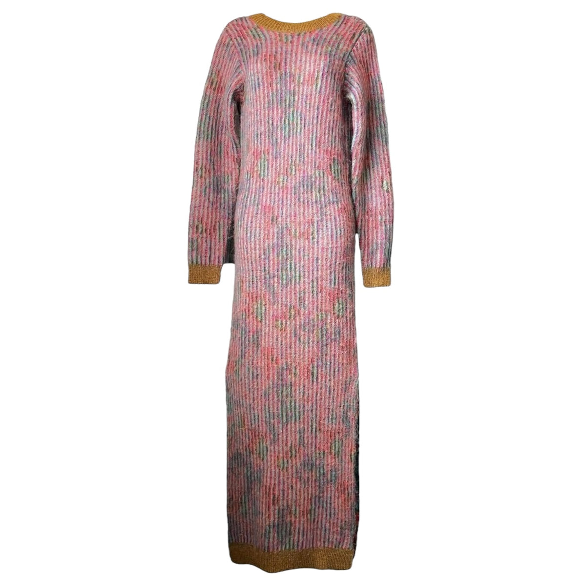 Remain Birger Wool & Kid Mohair Jacquard Knit Open Back Midi Dress – DE36 (UK10) – pre-loved