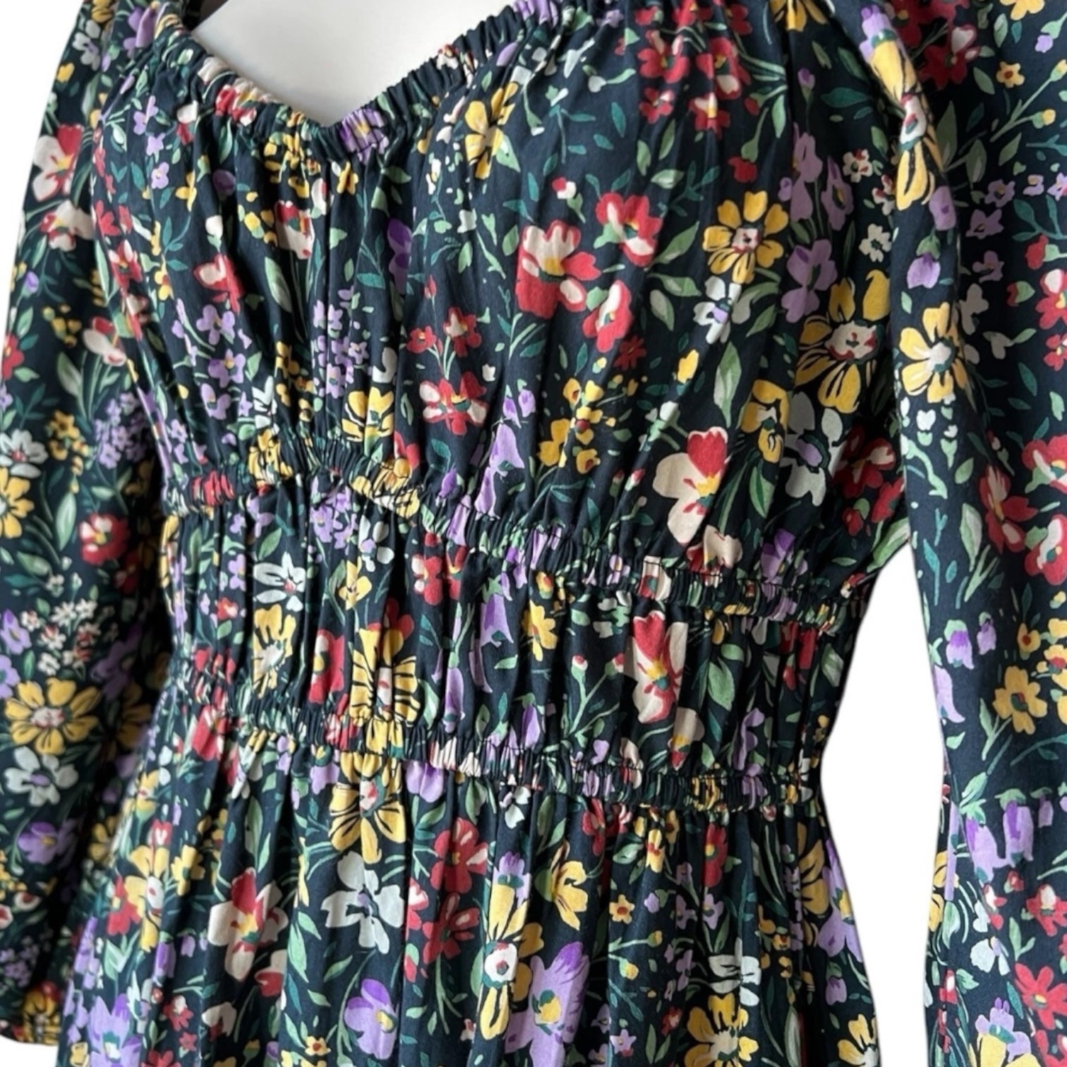 Pink City Prints Cotton Tiered Sweetheart Midi Dress – XS