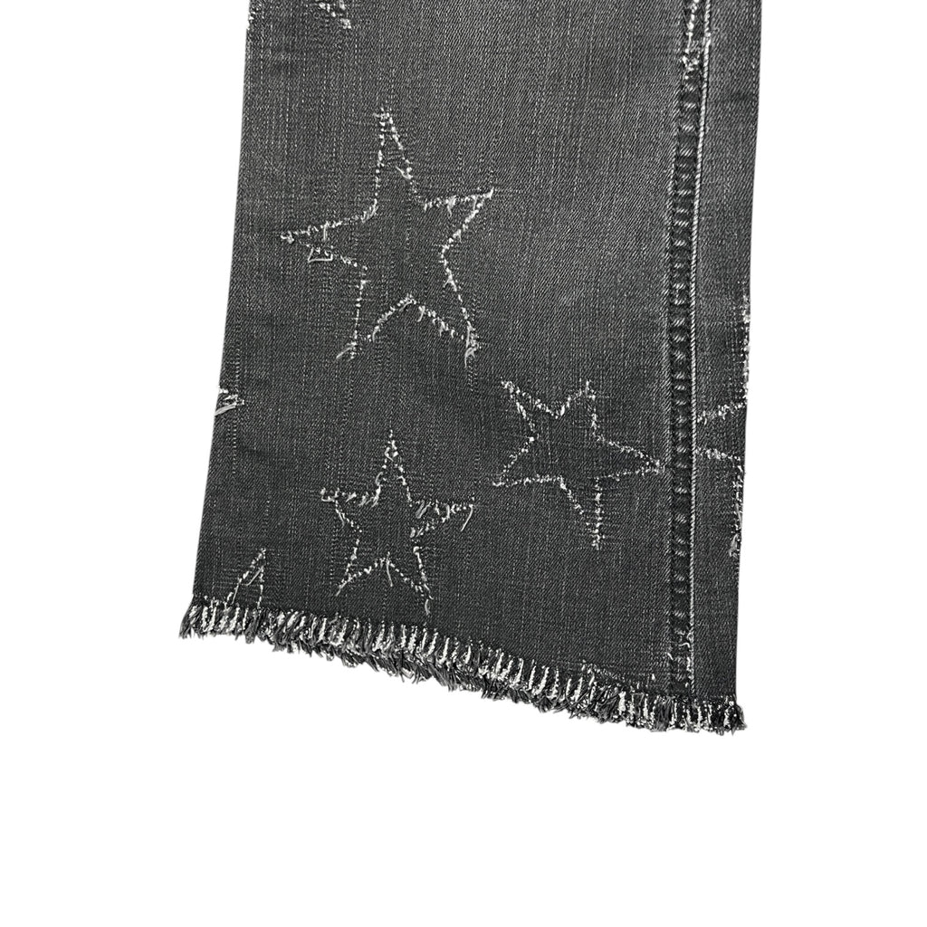 Stella McCartney Faded Black Star Bootcut Crop Jeans – 30 – pre-loved