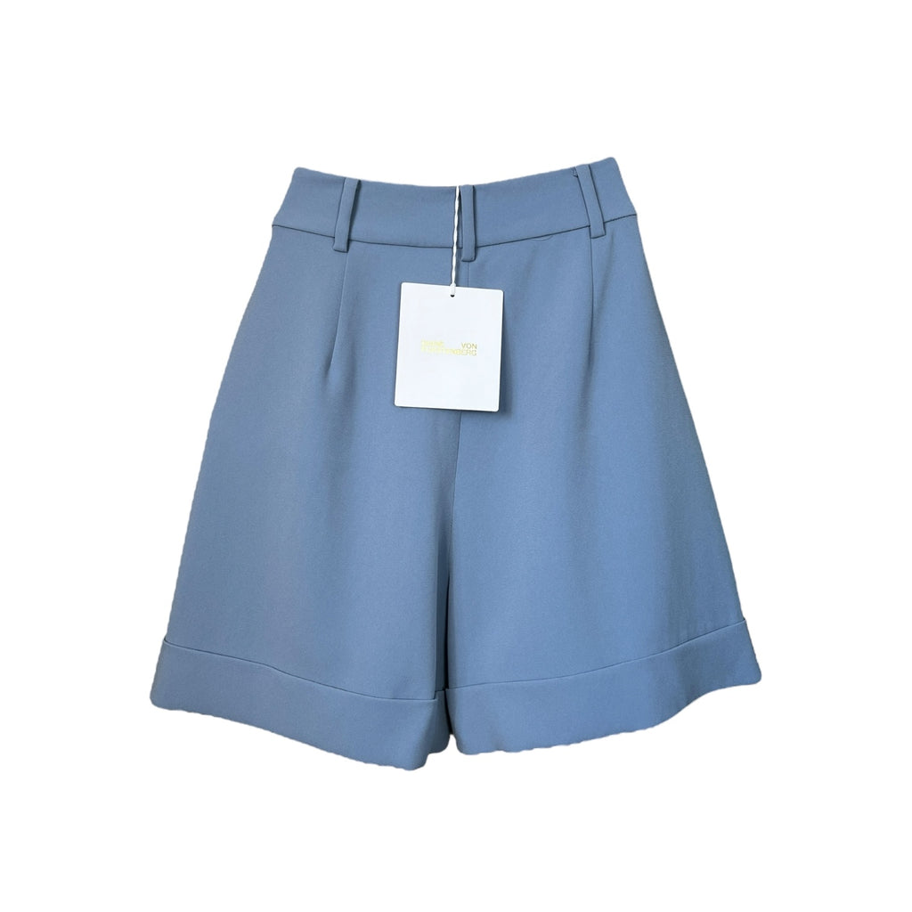Diane Von Furstenberg High Waisted Crepe Pleated Classic Shorts - US4 (UK8)