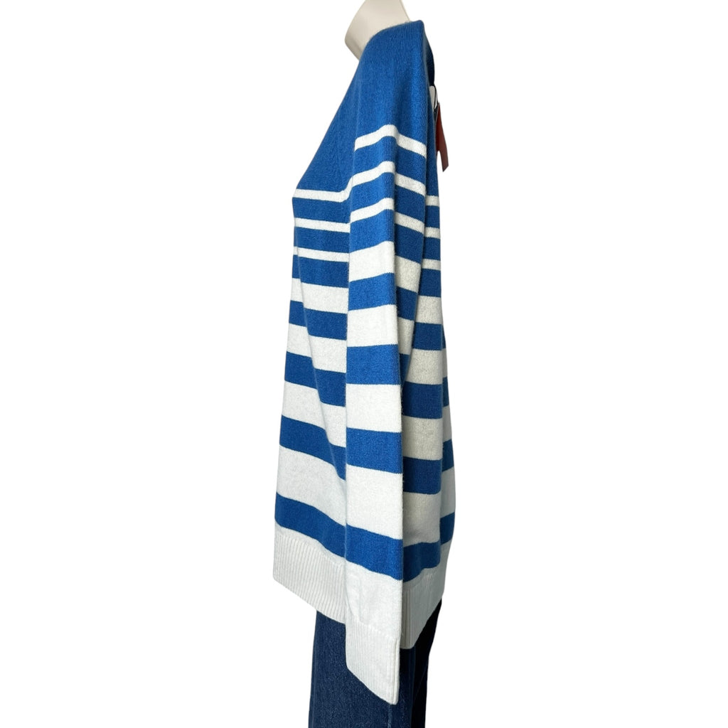 Chinti & Parker Increasing Stripe Wool-Cashmere Sweater – M