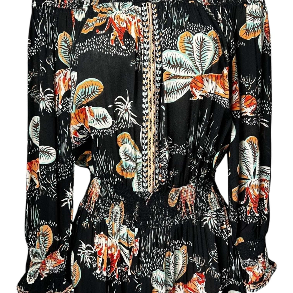 Poupette St Barth Off-Shoulder Mini Dress – XS – pre-loved