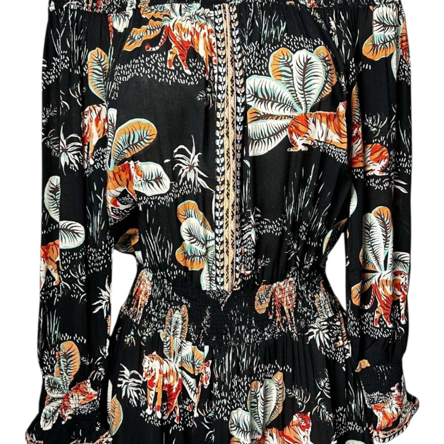 Poupette St Barth Off-Shoulder Mini Dress – XS – pre-loved