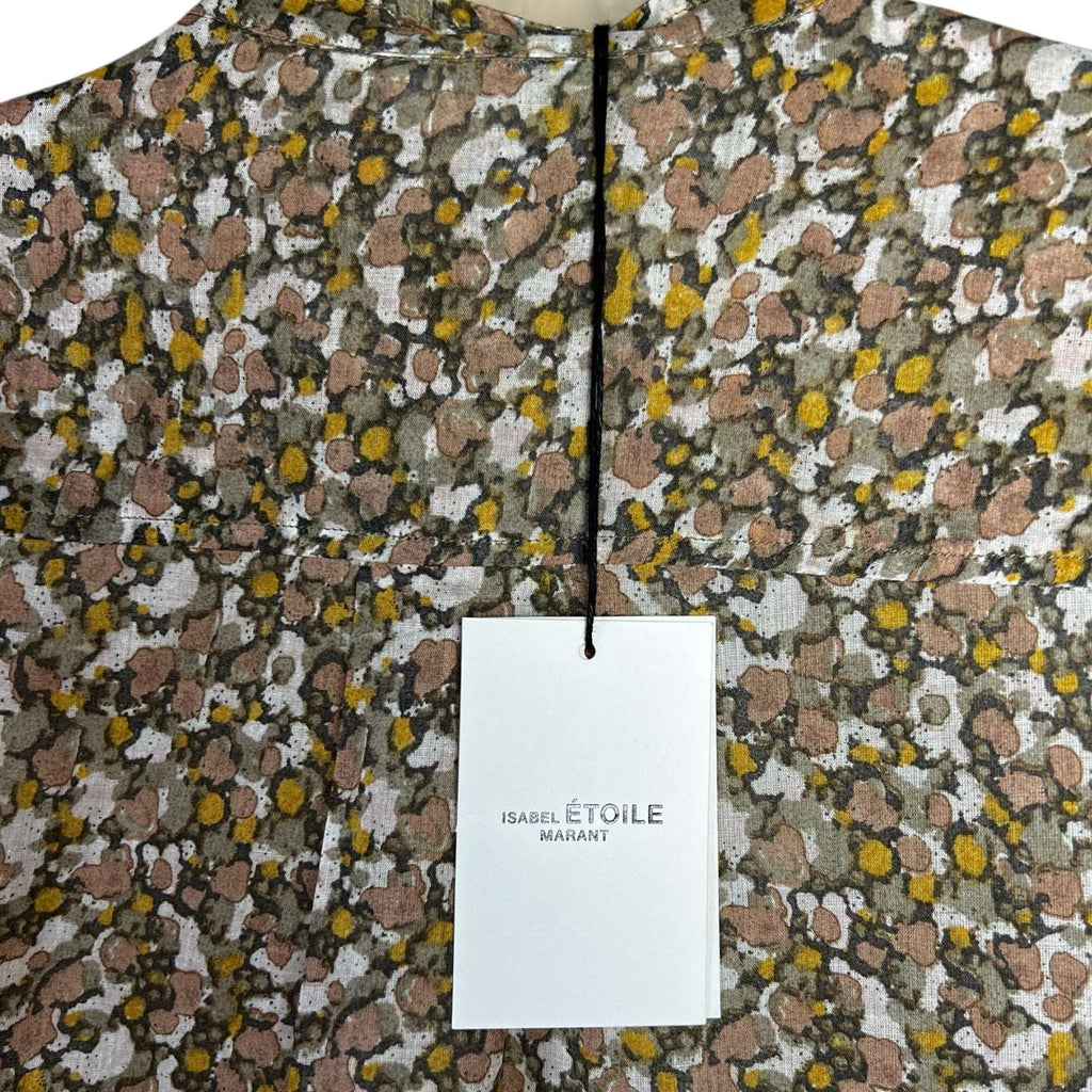 Isabel Marant Étoile Mexika Floral Collarless Boho Prairie Shirt – FR38 (UK10)