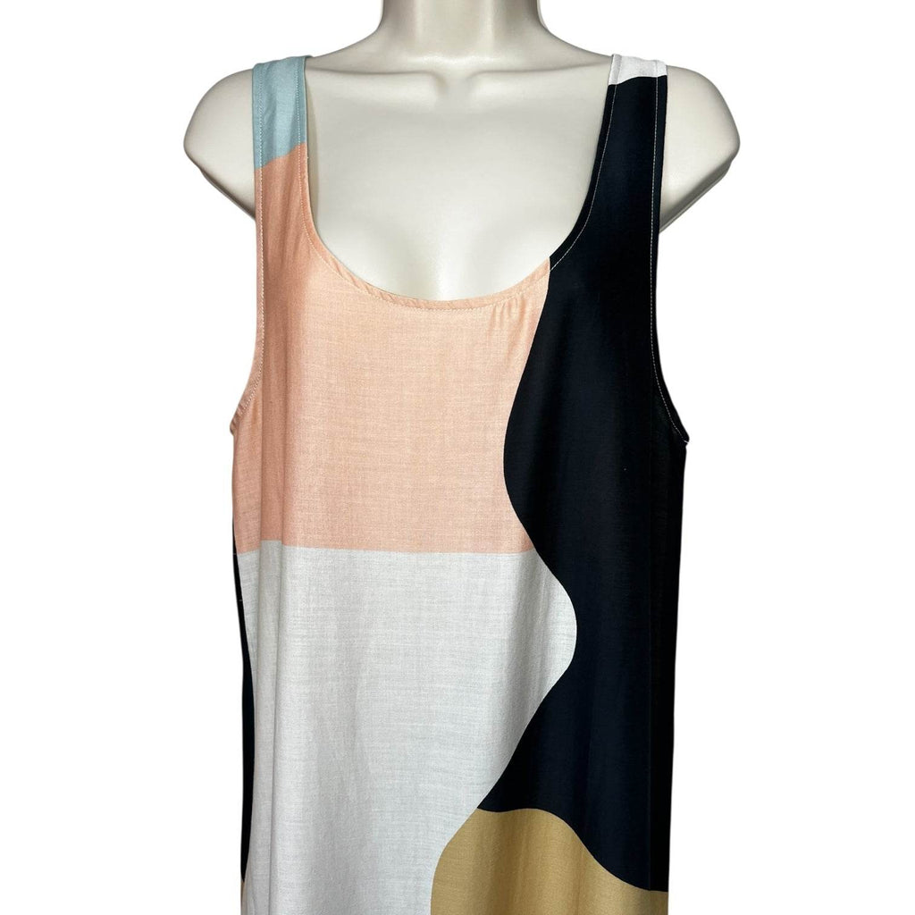 Mara Hoffman Valentina Colorblock Organic Cotton Cover-Up Dress – S – pre-loved