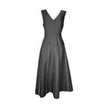 Bottega Veneta Linen Embroidered Midi Dress – Circle Skirt, IT42 (UK10)