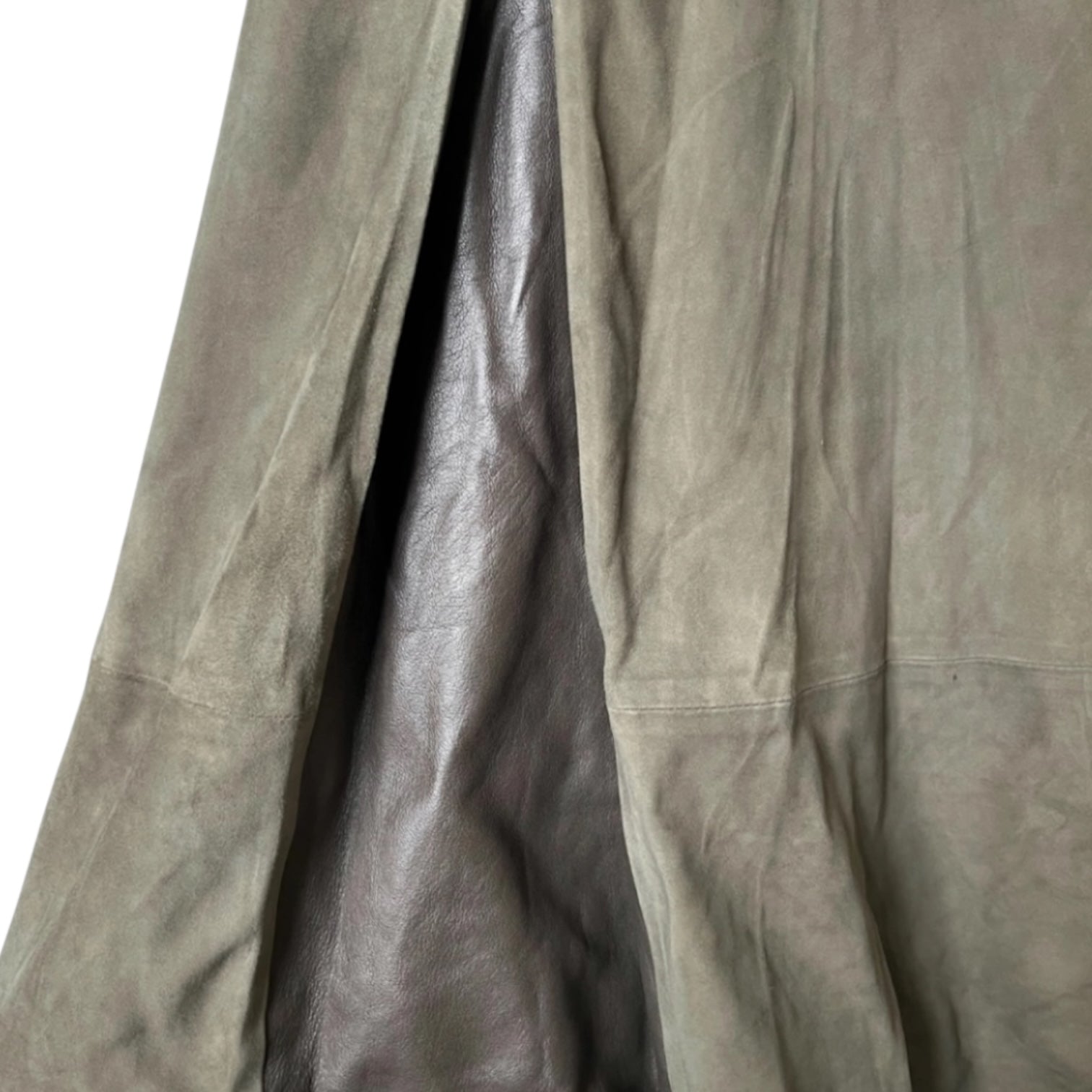 BLK DNM Suede Midi Dress – S – pre-loved