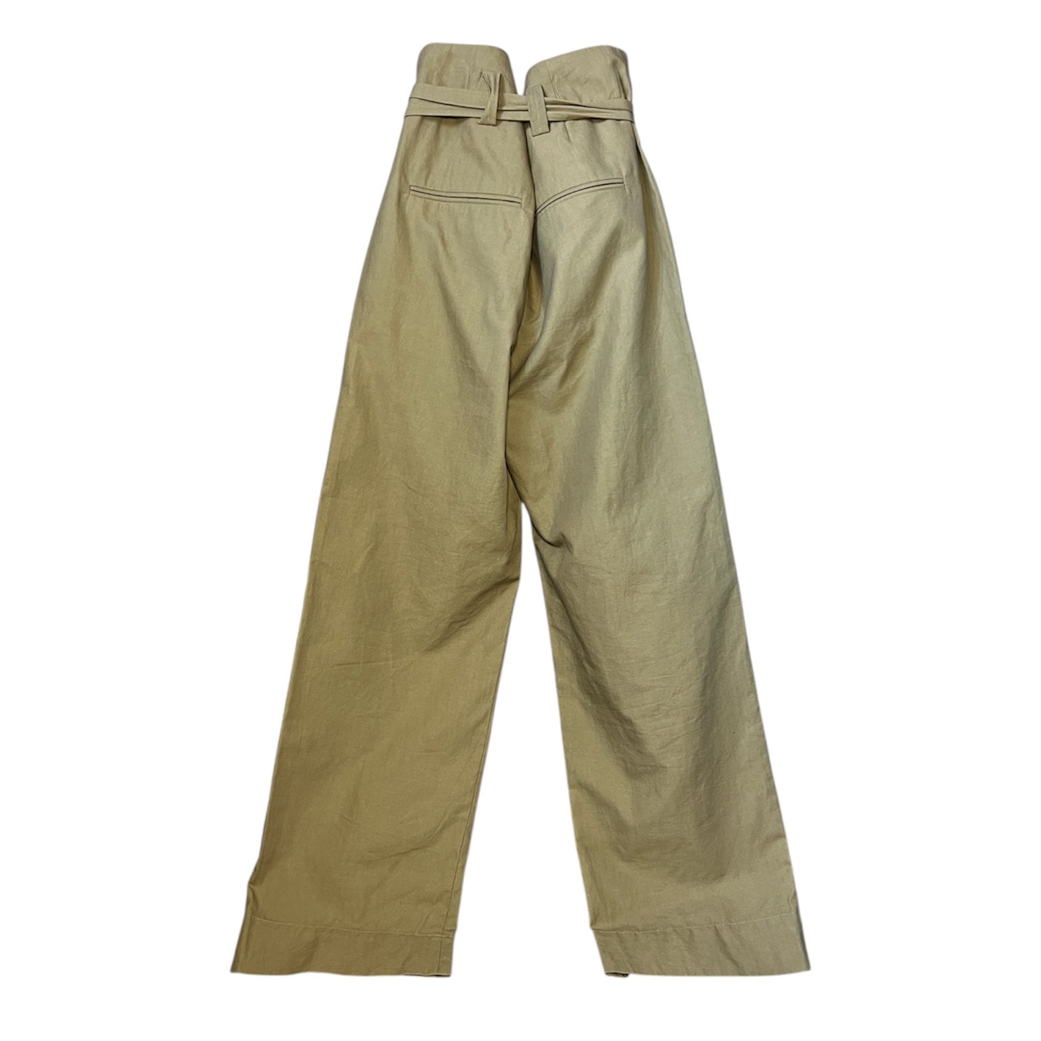 Isabel Marant High-Waist Linen Blend Paperbag Trousers – FR40 (UK12)