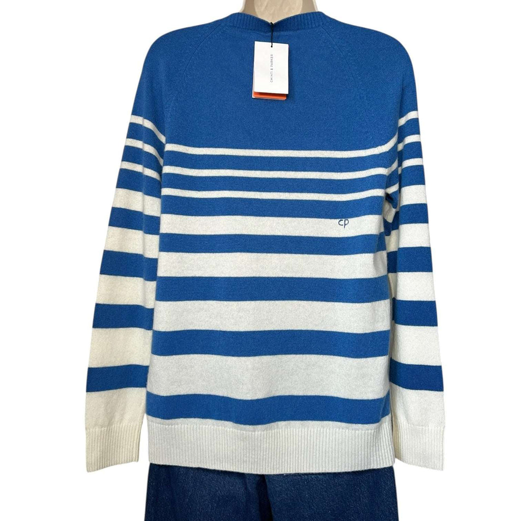 Chinti & Parker Increasing Stripe Wool-Cashmere Sweater – M