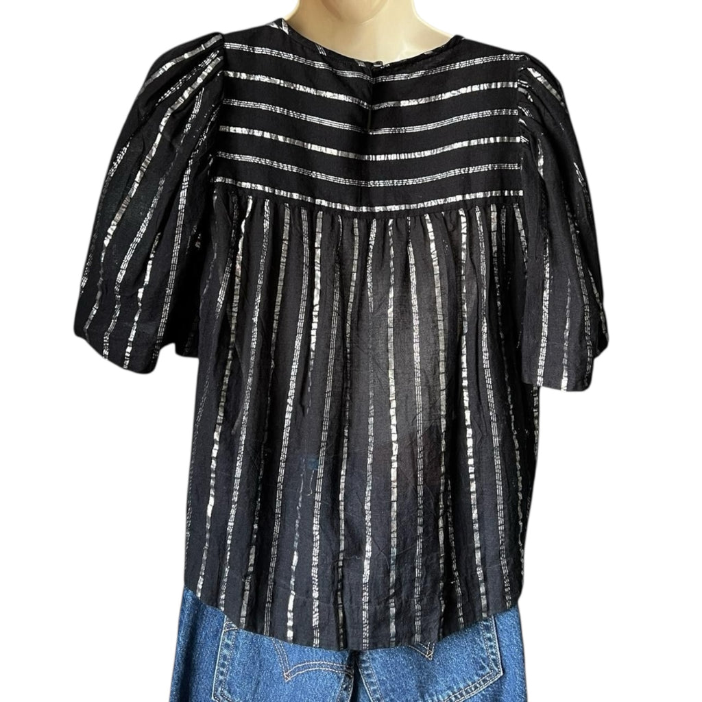 Isabel Marant Metallic Cropped Swing Top – FR34 (UK6) – pre-loved