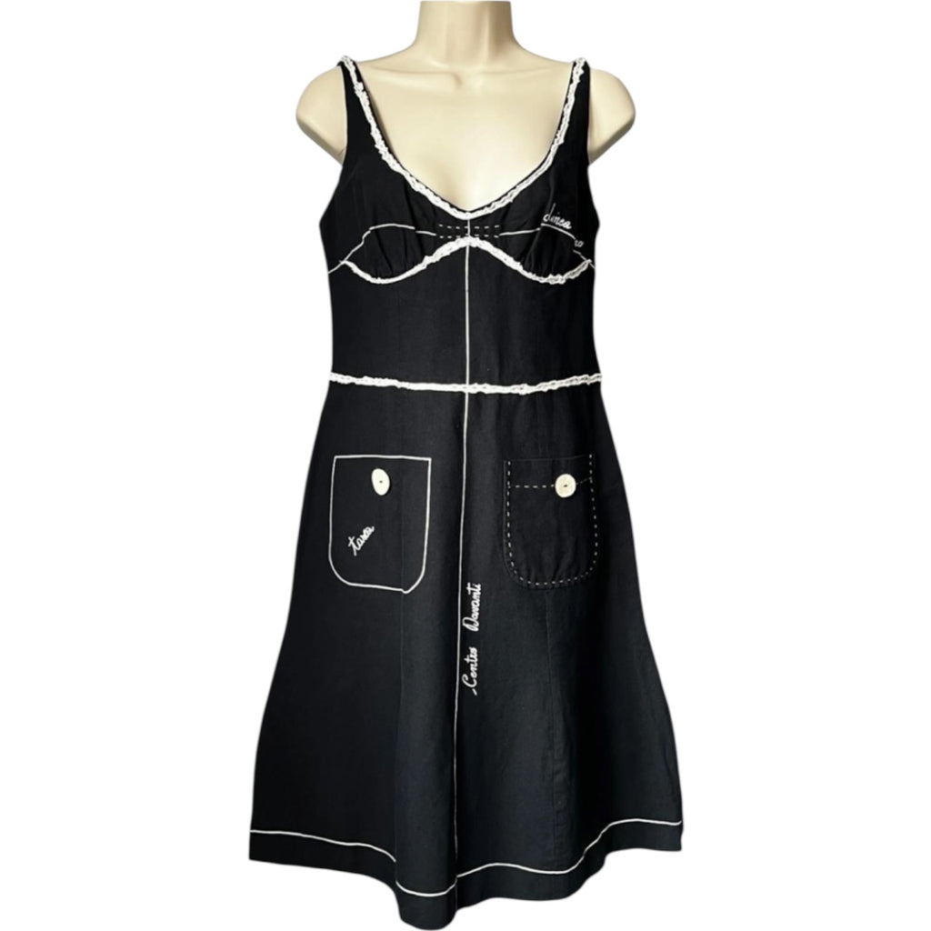 Vintage Moschino Sloper Linen Dress – IT44 (UK12) – pre-loved
