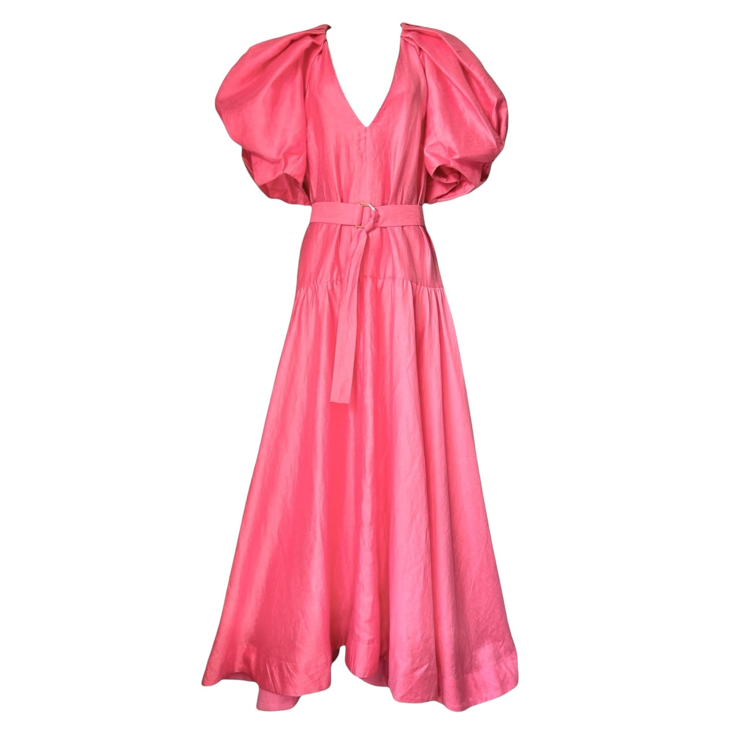 Acler Warner Linen Long Dress – Pink Rose, UK12