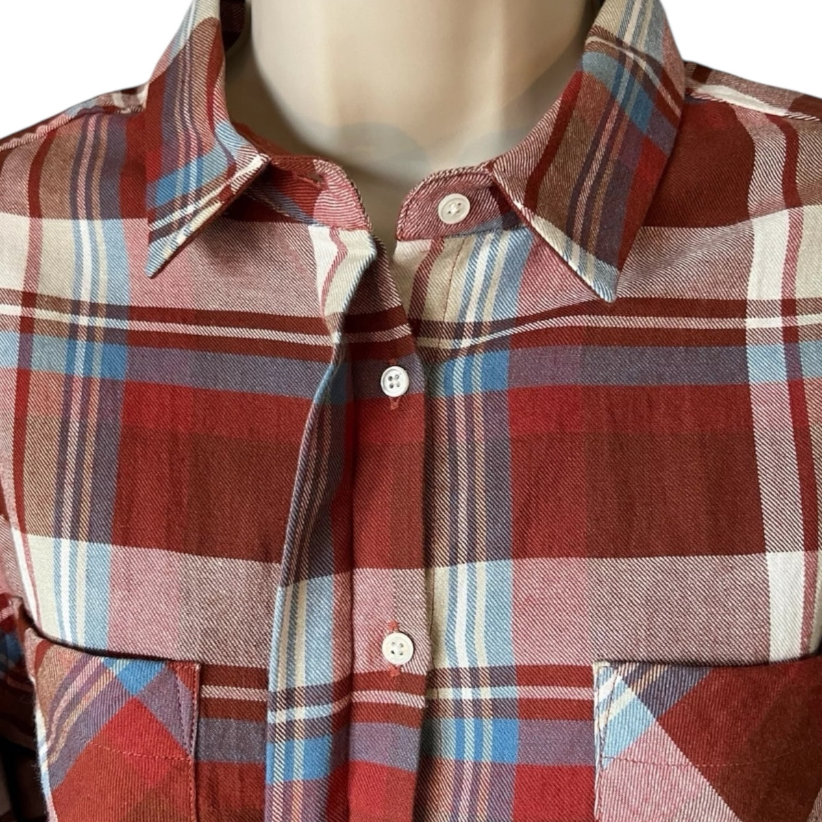 Chloé Stora Flannel Plaid Cropped Shirt – FR36 / UK8 – pre-loved