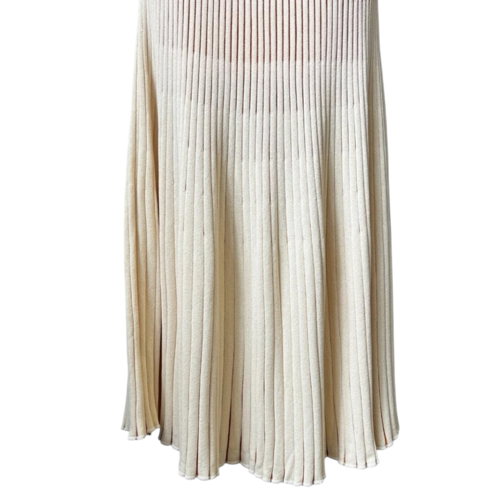 Nicholas Ribbed Knit Gradient Ombre Flare Midi Skirt – XS – pre-loved