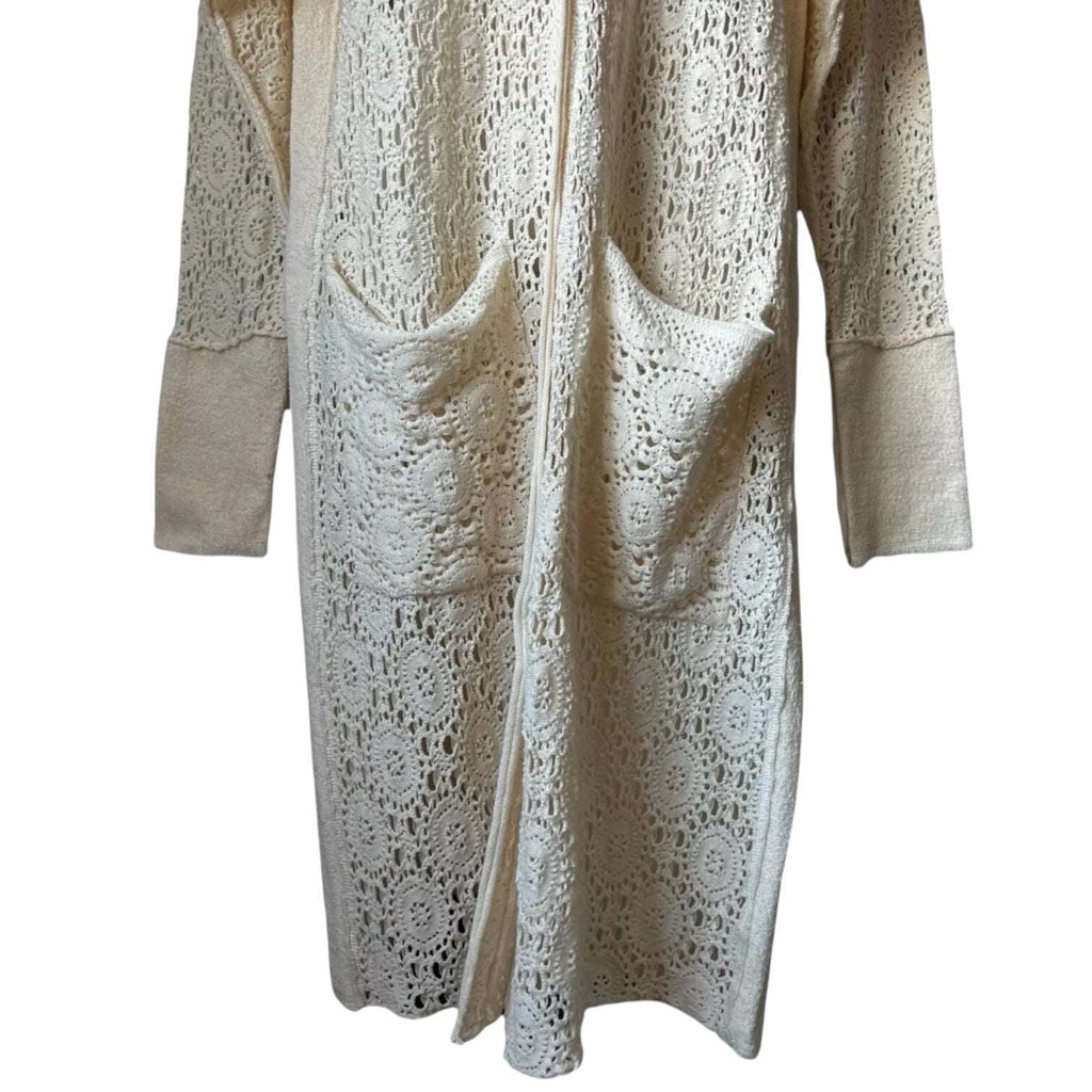 Free People Crochet Lace Duster Cardigan - S – pre-loved