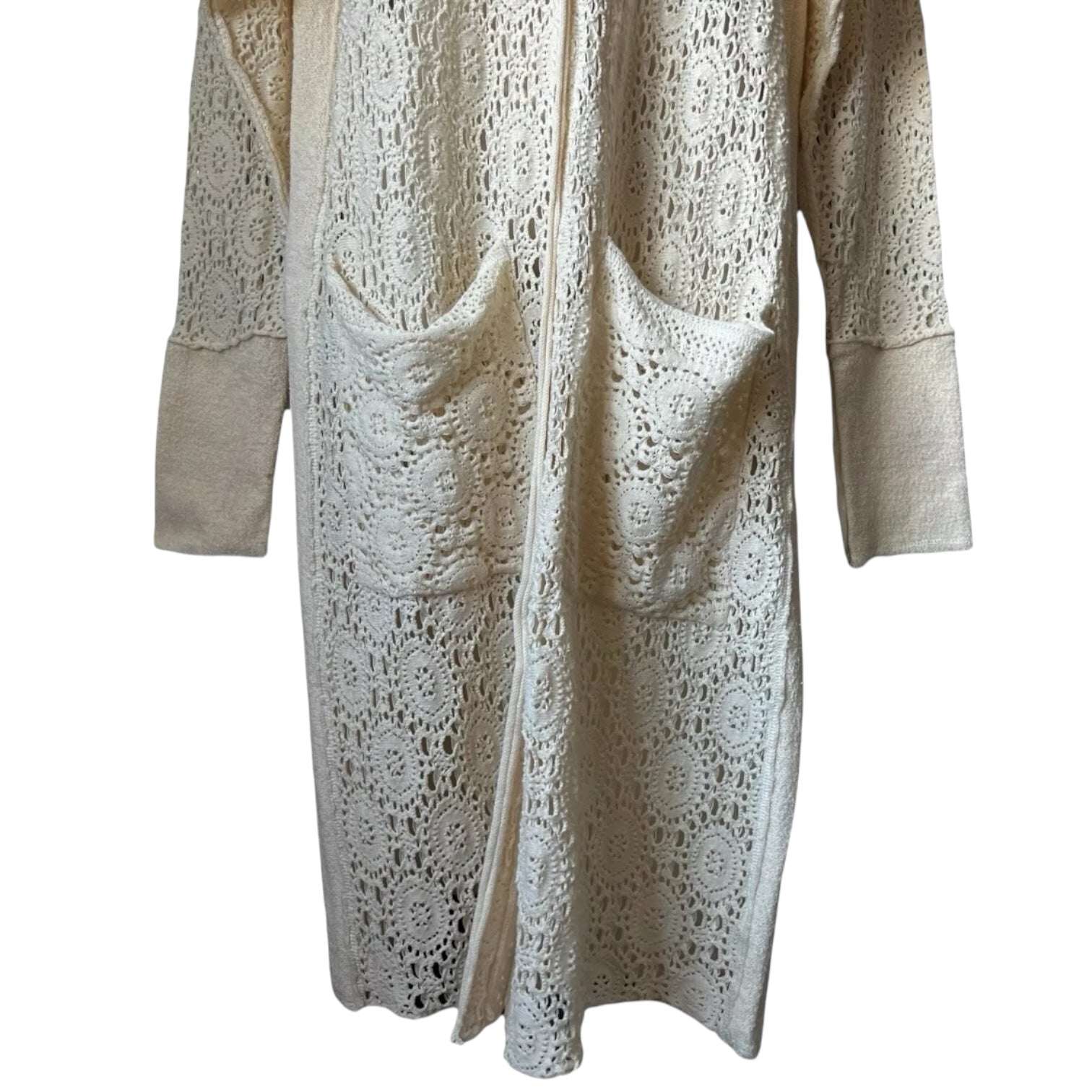 Free People Crochet Lace Duster Cardigan - S – pre-loved