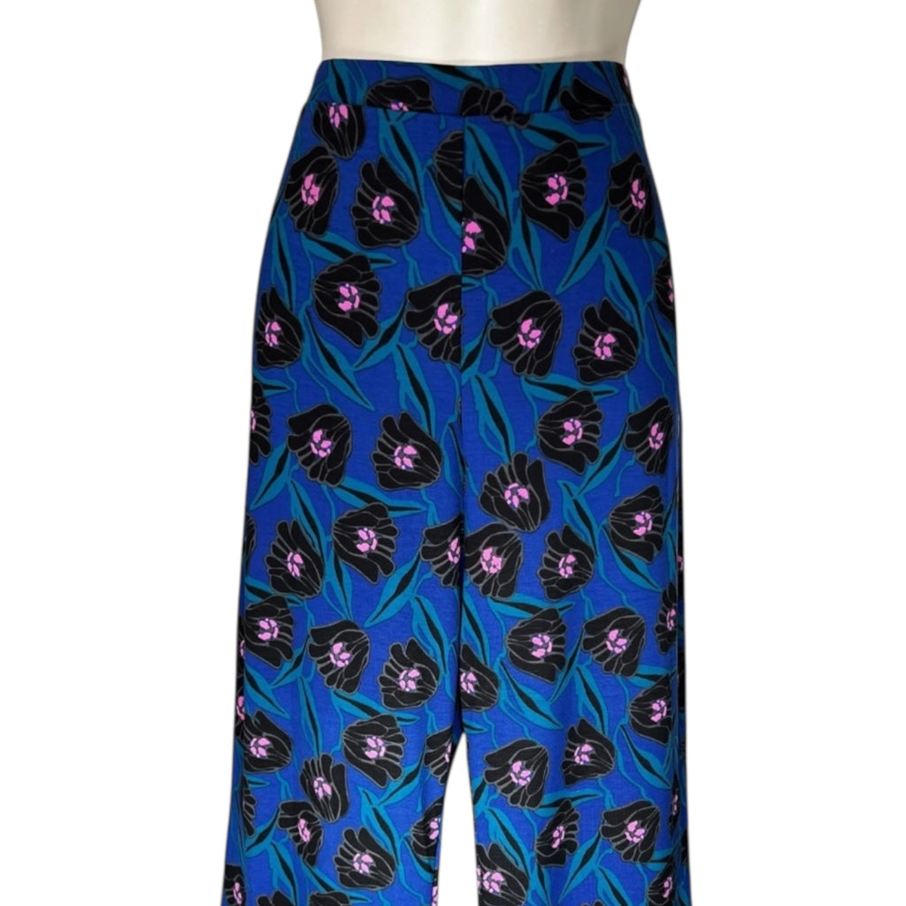 Diane Von Furstenberg Brooklyn Fortune Vine Jersey Flared Pants – US8 (UK12) – pre-loved