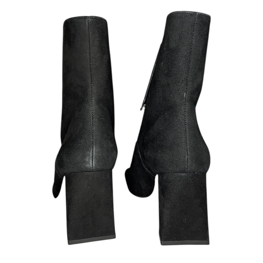 By Far Claude Black Suede Lace-Up Ankle Boots – EU 38