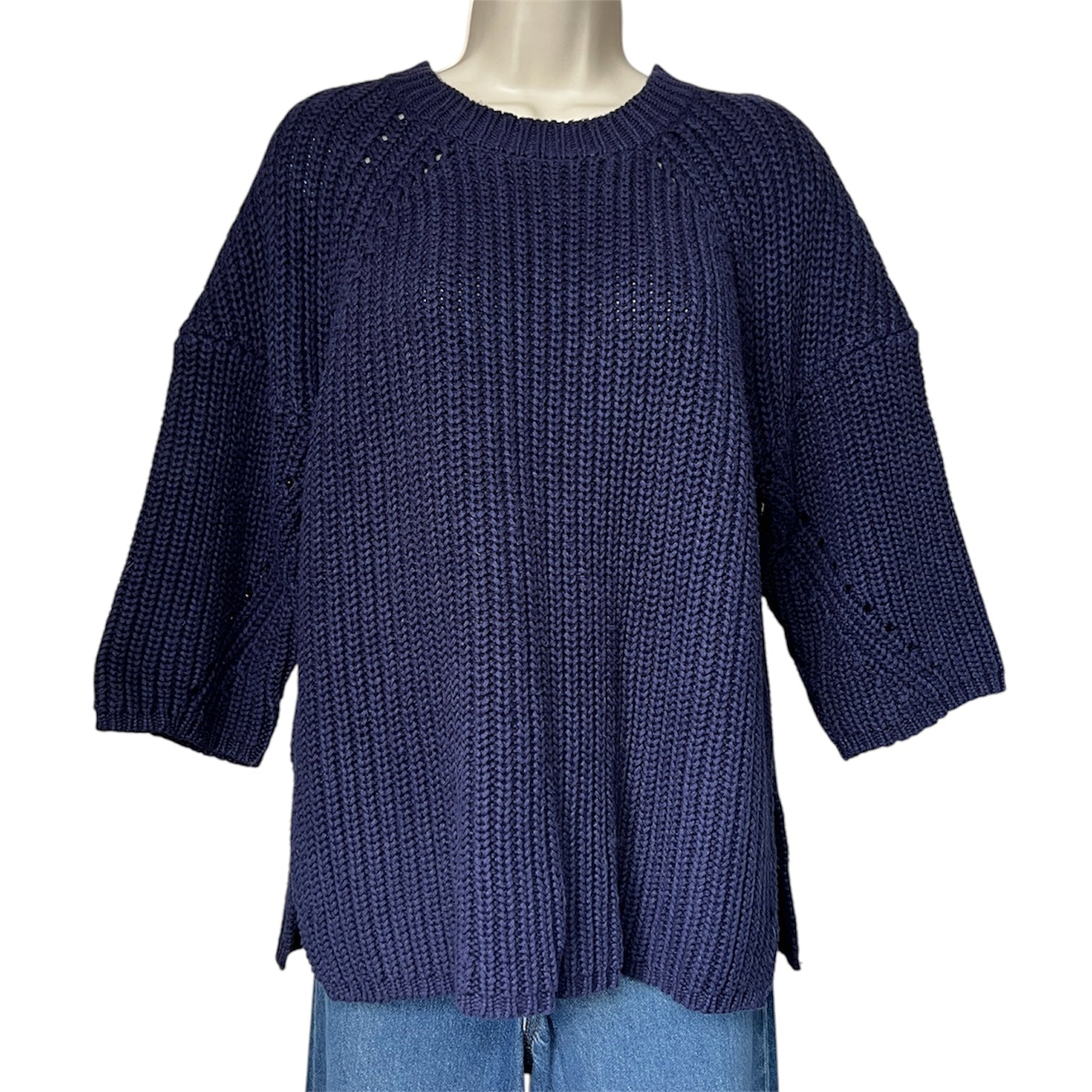 By Malene Birger Chunky Knit Linen-Cotton Jumper – XS