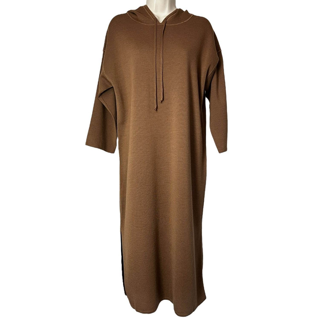 MaxMara Wool Hooded Midi Lounge Dress – S – pre-loved