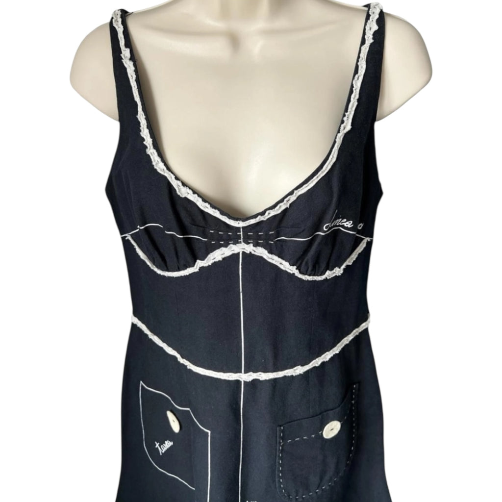 Vintage Moschino Sloper Linen Dress – IT44 (UK12) – pre-loved