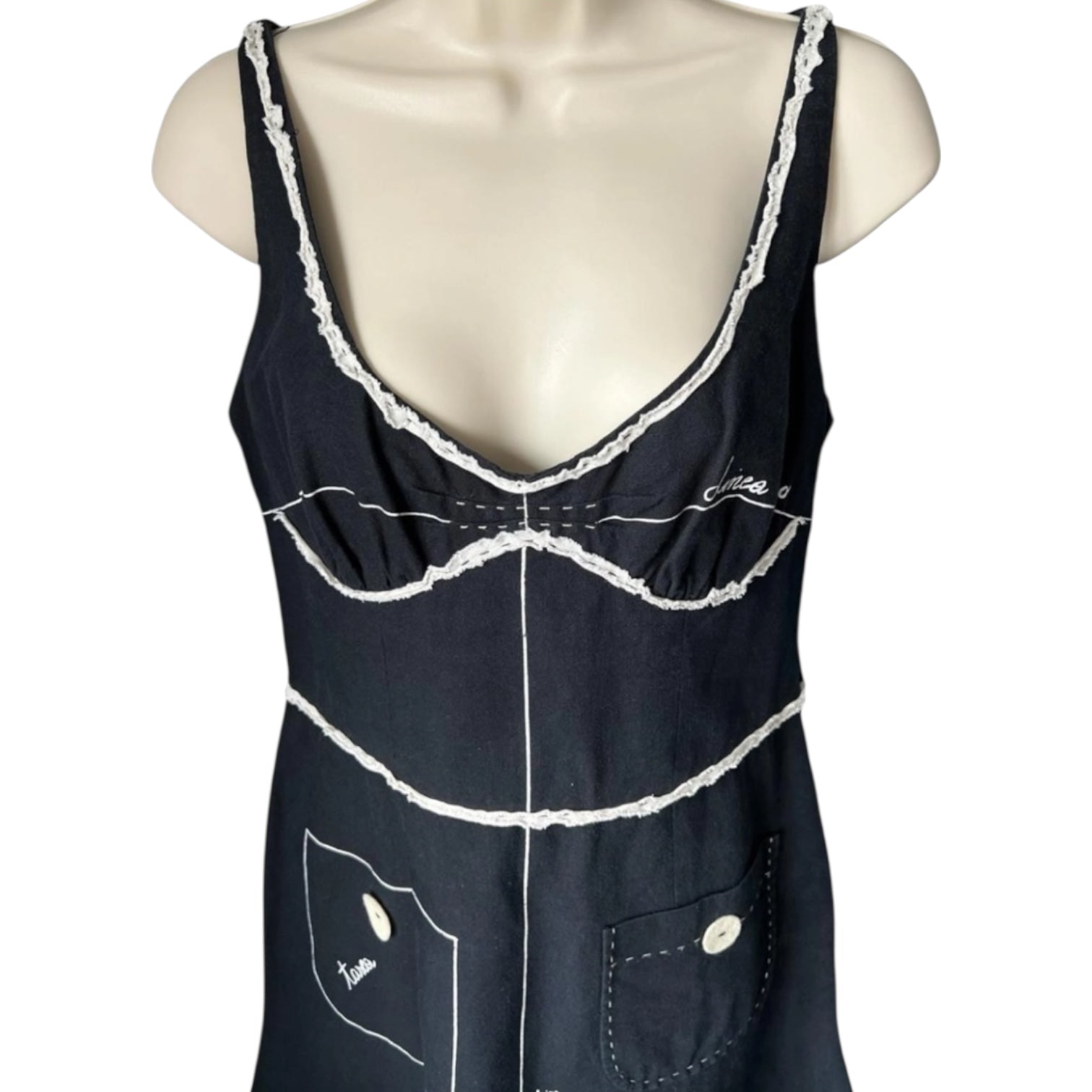 Vintage Moschino Sloper Linen Dress – IT44 (UK12) – pre-loved