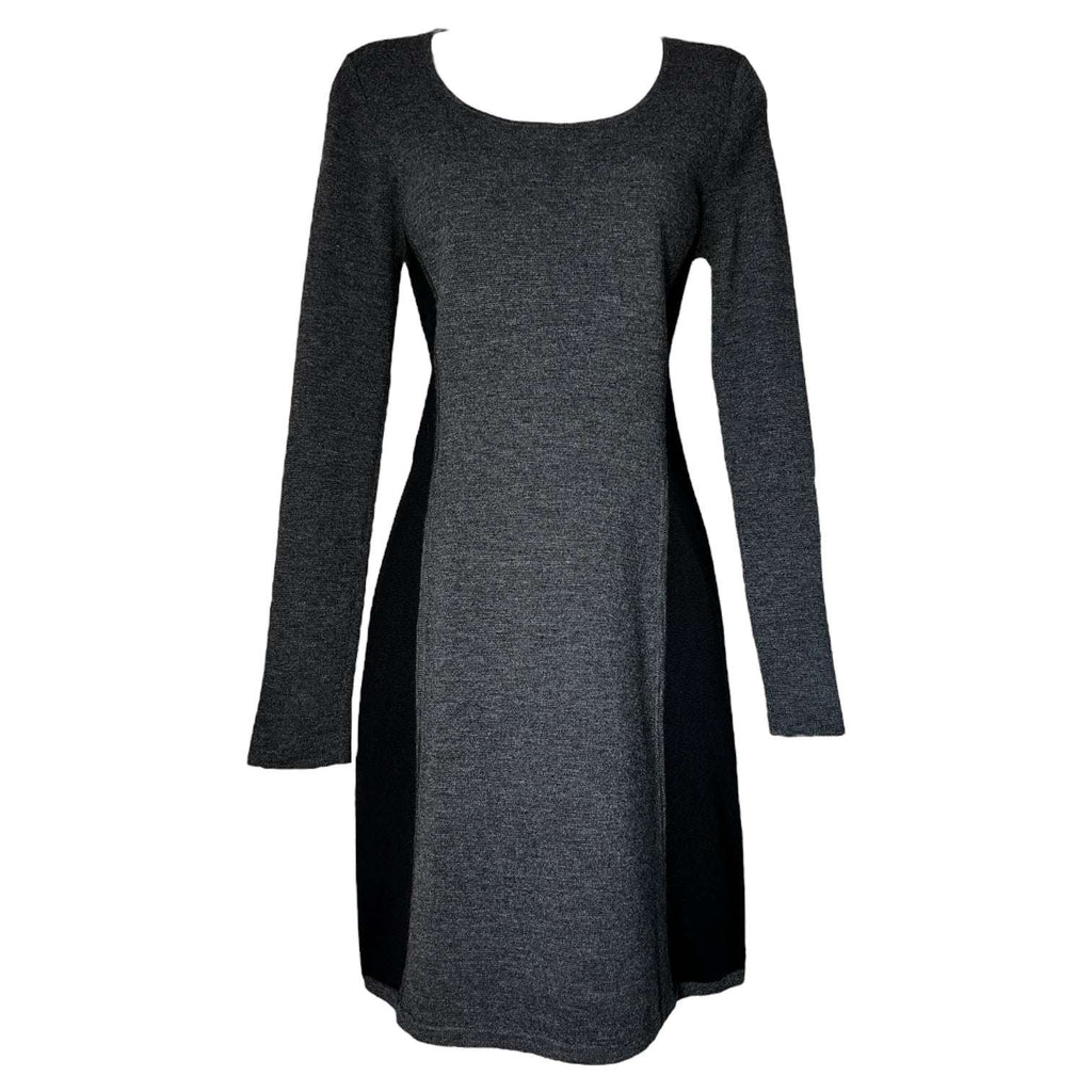 Theory Wool Knit Long Sleeve Mini Dress – L – pre-loved