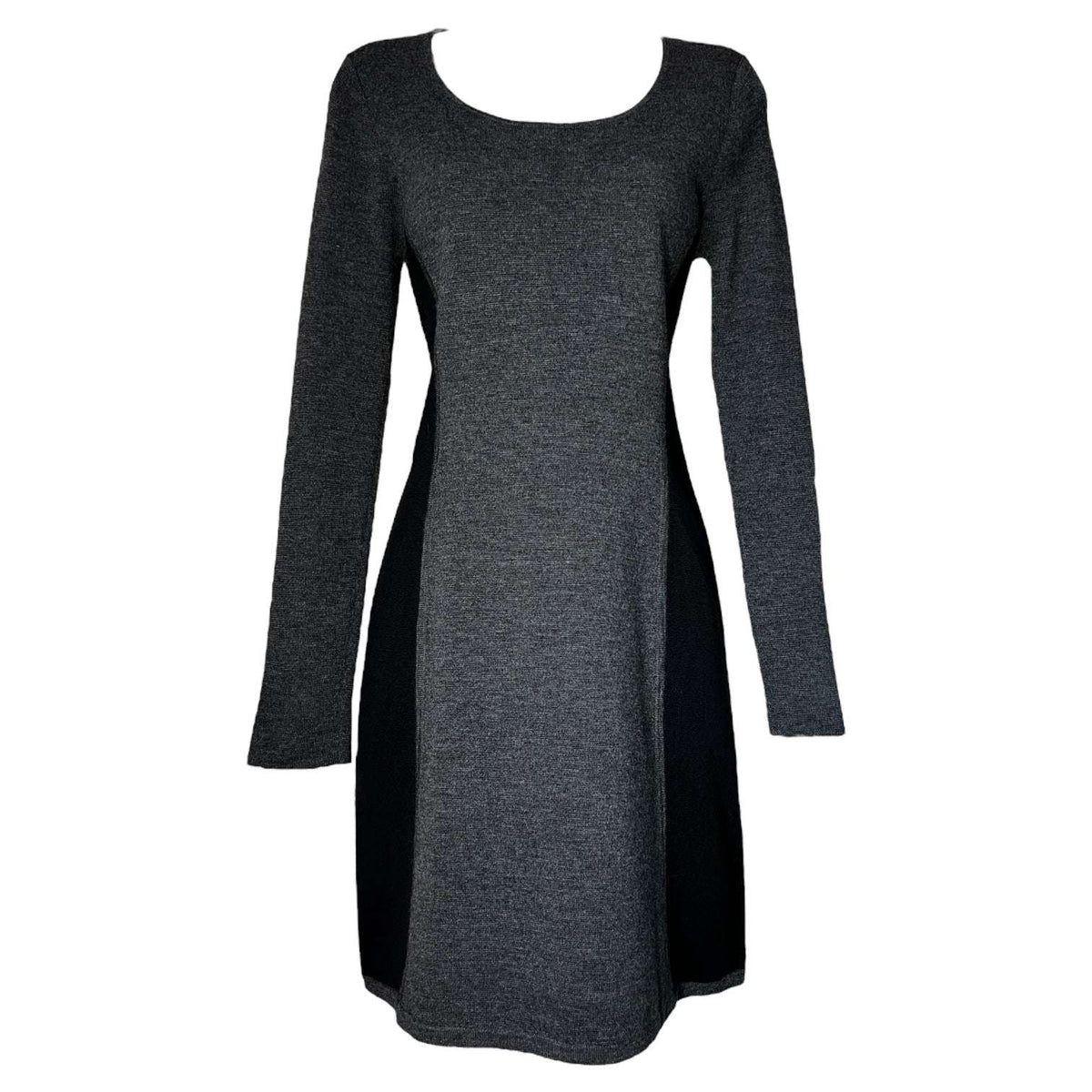 Theory Wool Knit Long Sleeve Mini Dress – L – pre-loved
