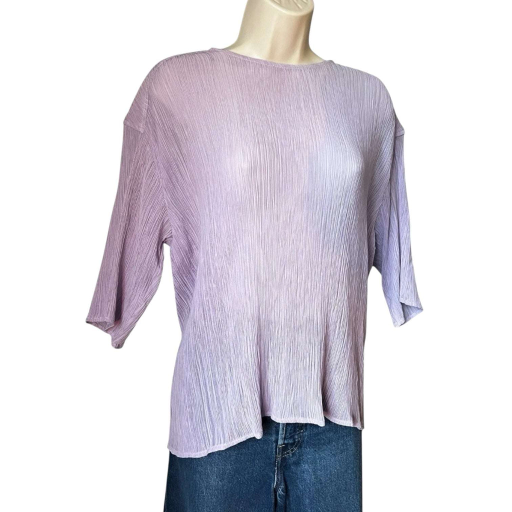 Nina Ricci Sheer Pleated Silk Top – FR36 – pre-loved