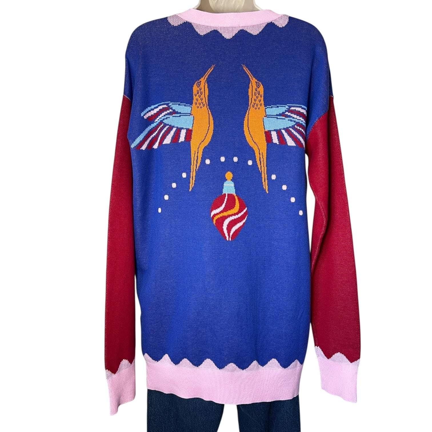 Paolita Mercury Knit Cardigan – Funky Stamp Print, L – pre-loved
