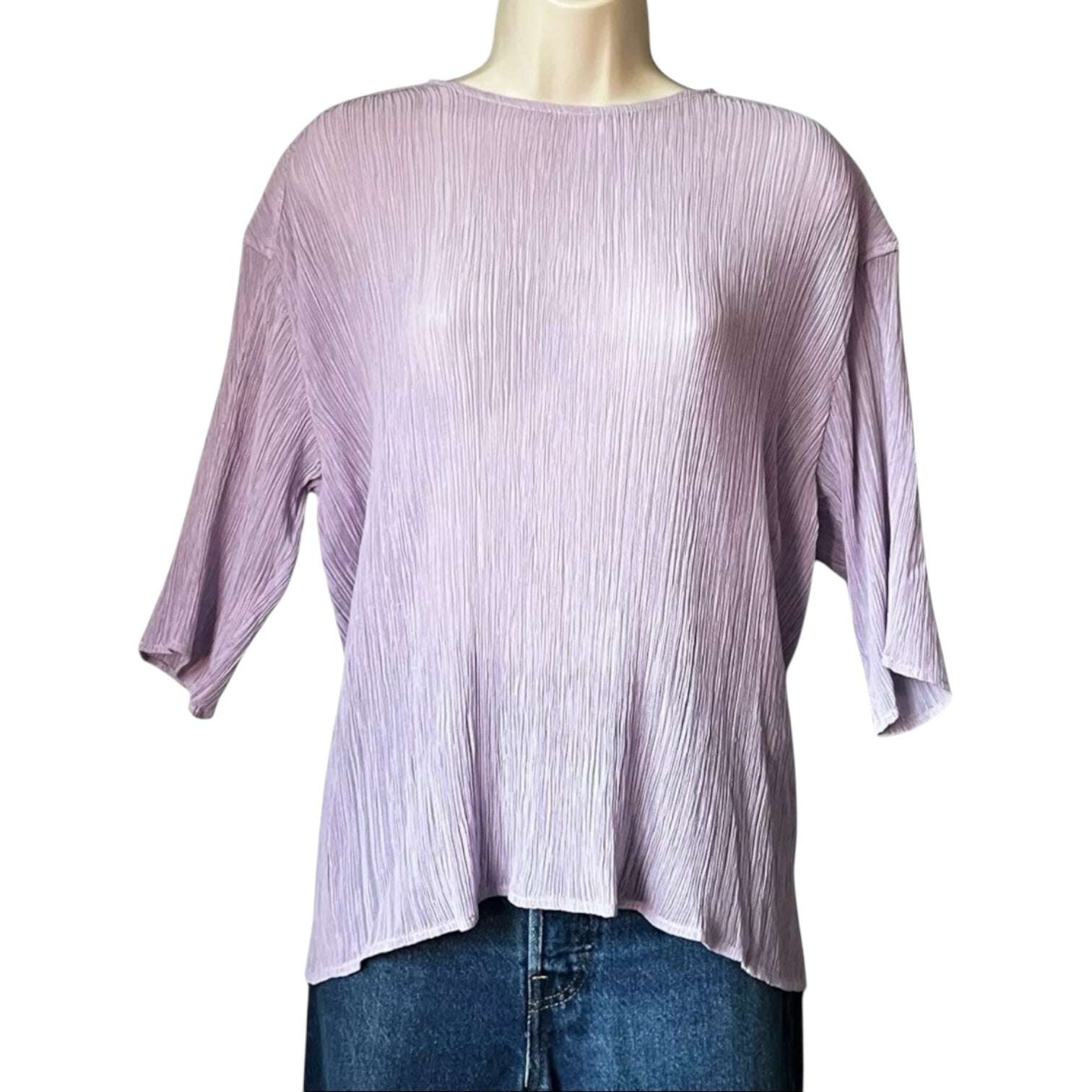 Nina Ricci Sheer Pleated Silk Top – FR36 – pre-loved