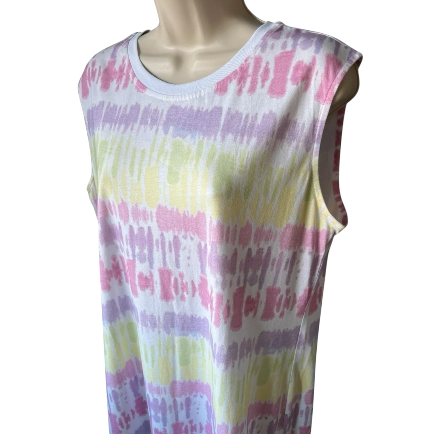 Olivia Rubin Tie-Dye Cotton Jersey Midi Dress – M – pre-loved