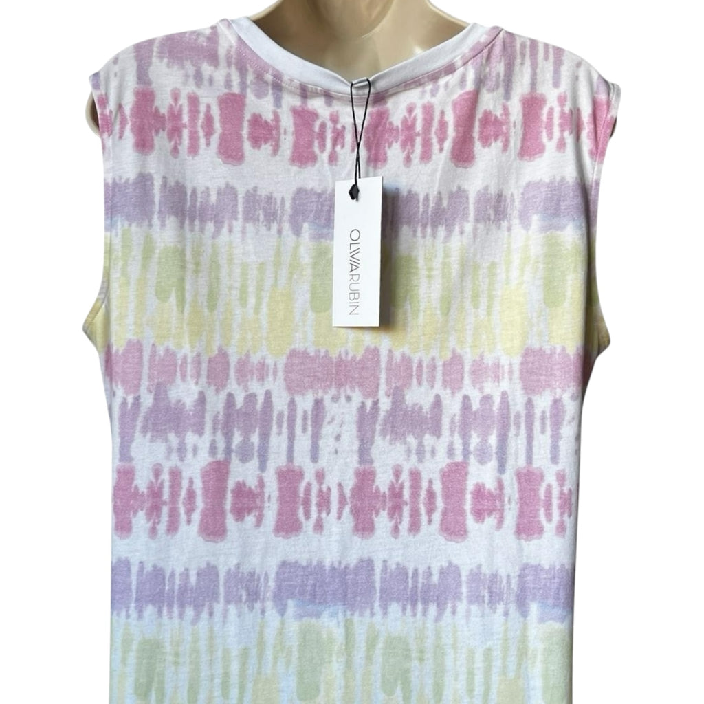 Olivia Rubin Tie-Dye Cotton Jersey Midi Dress – M – pre-loved