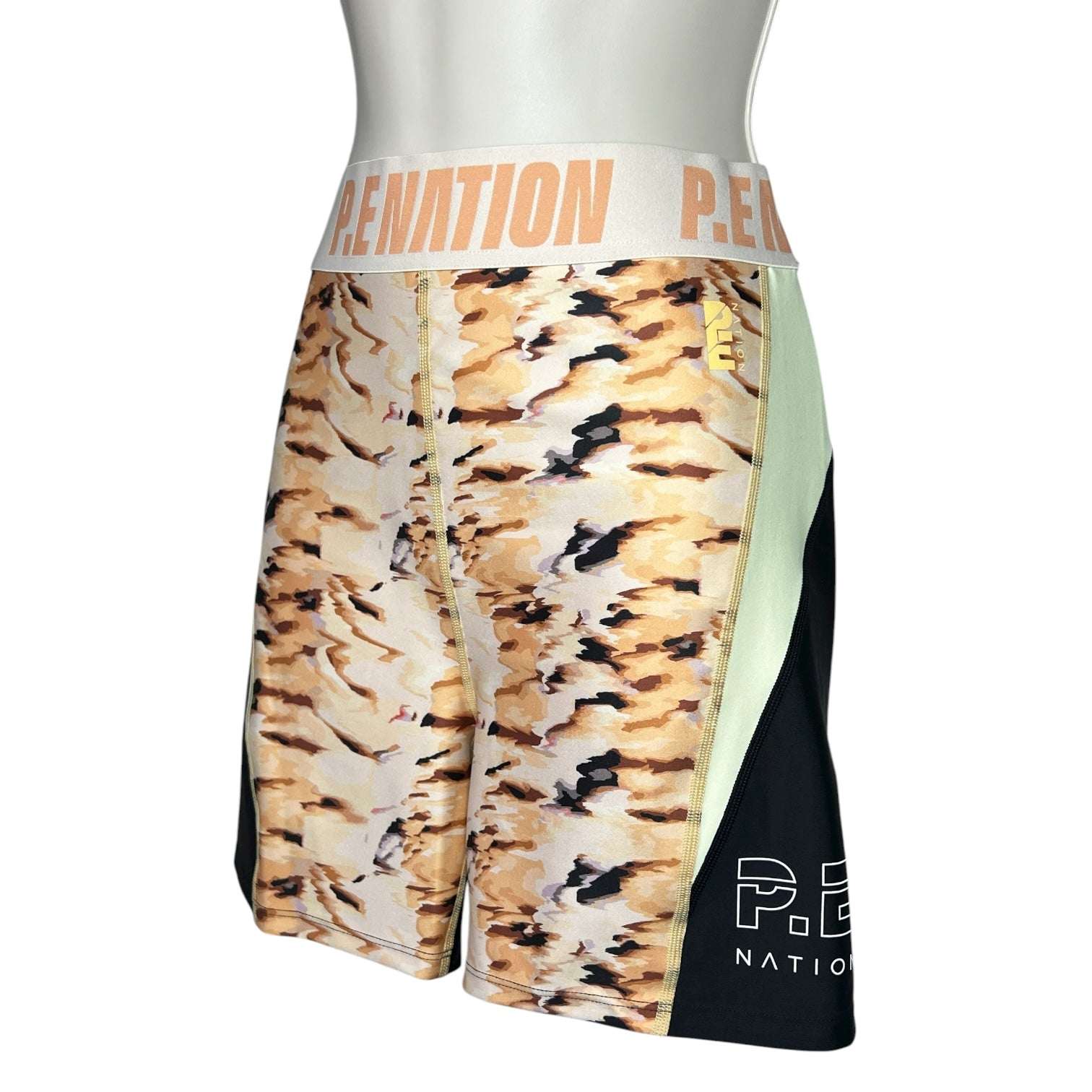 P.E Nation Freeman Logo Bike Shorts – L